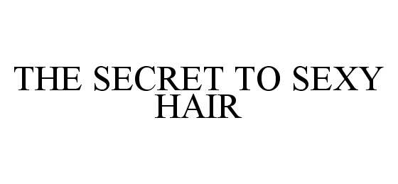  THE SECRET TO SEXY HAIR