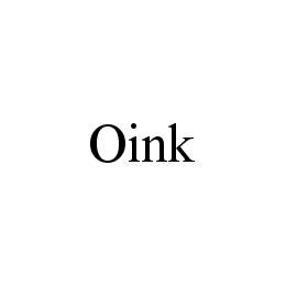 Trademark Logo OINK