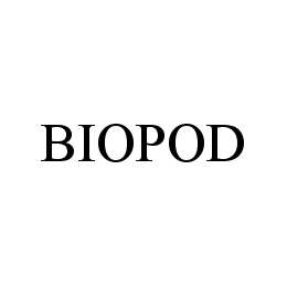 Trademark Logo BIOPOD