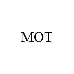 Trademark Logo MOT