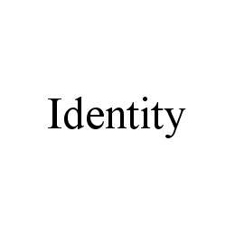 Trademark Logo IDENTITY