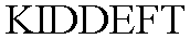 Trademark Logo KIDDEFT