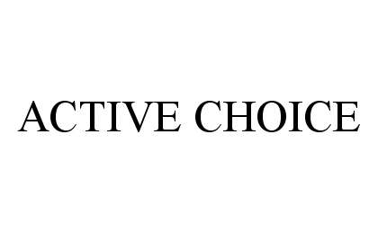 Trademark Logo ACTIVE CHOICE