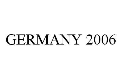 Trademark Logo GERMANY 2006