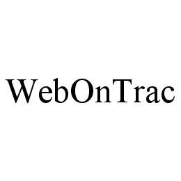 Trademark Logo WEBONTRAC