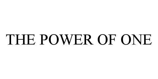 Trademark Logo THE POWER OF ONE