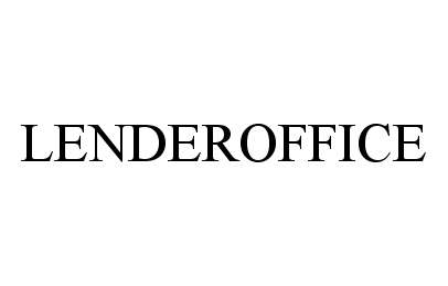 Trademark Logo LENDEROFFICE