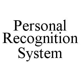  PERSONAL RECOGNITION SYSTEM