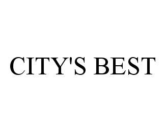 Trademark Logo CITY'S BEST