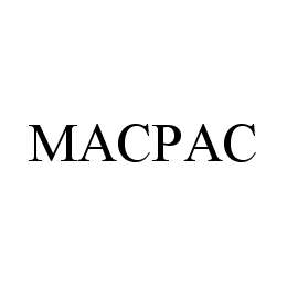 Trademark Logo MACPAC