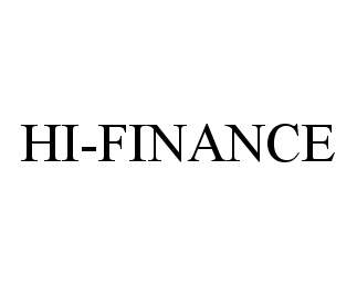  HI-FINANCE