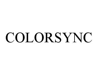 Trademark Logo COLORSYNC