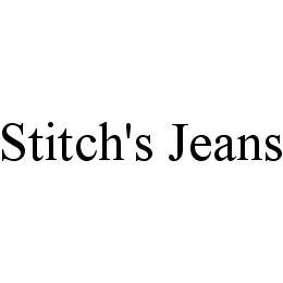 Trademark Logo STITCH'S JEANS