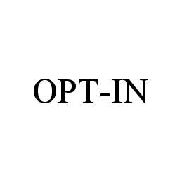 Trademark Logo OPT-IN