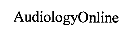 Trademark Logo AUDIOLOGY ONLINE