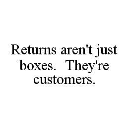  RETURNS AREN'T JUST BOXES. THEY'RE CUSTOMERS.