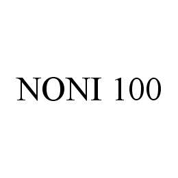 Trademark Logo NONI 100