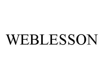 Trademark Logo WEBLESSON