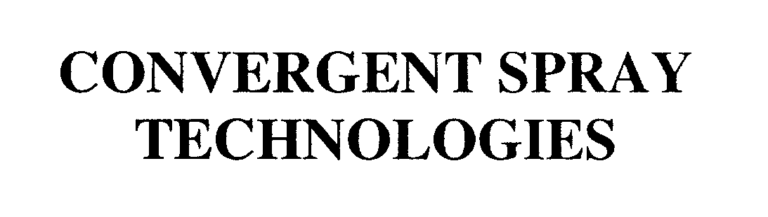 Trademark Logo CONVERGENT SPRAY TECHNOLOGIES