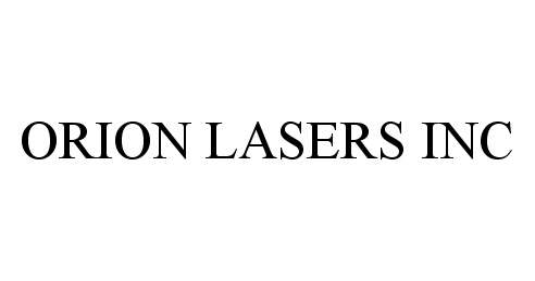  ORION LASERS INC
