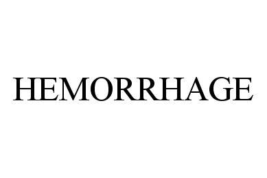 Trademark Logo HEMORRHAGE