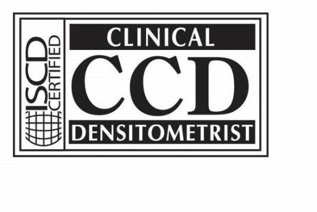  CCD CLINICAL DENSITOMETRIST ISCD CERTIFIED