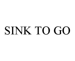 Trademark Logo SINK TO GO