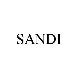 Trademark Logo SANDI