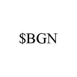 Trademark Logo $BGN