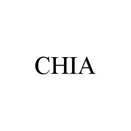 Trademark Logo CHIA