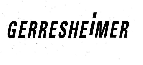 Trademark Logo GERRESHEIMER