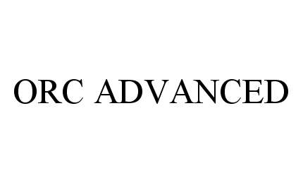 Trademark Logo ORC ADVANCED