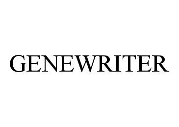  GENEWRITER