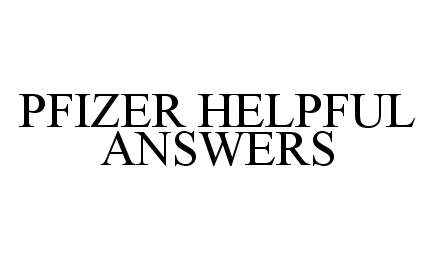 Trademark Logo PFIZER HELPFUL ANSWERS