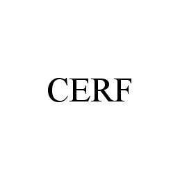 Trademark Logo CERF
