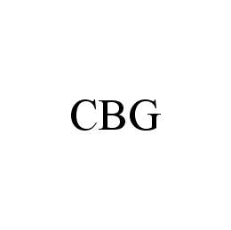 Trademark Logo CBG