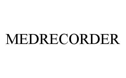 Trademark Logo MEDRECORDER