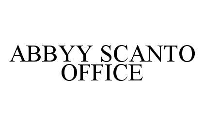 Trademark Logo ABBYY SCANTO OFFICE