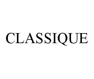 Trademark Logo CLASSIQUE