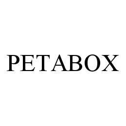 Trademark Logo PETABOX
