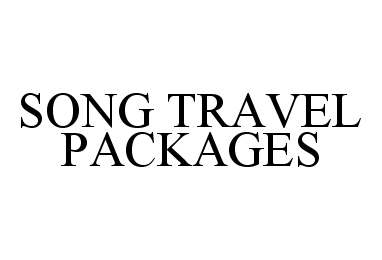 Trademark Logo SONG TRAVEL PACKAGES