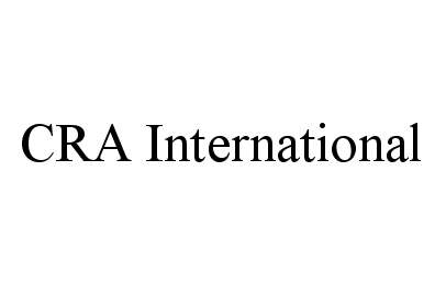 Trademark Logo CRA INTERNATIONAL