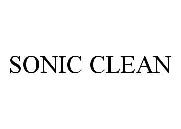 Trademark Logo SONIC CLEAN