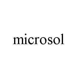 Trademark Logo MICROSOL