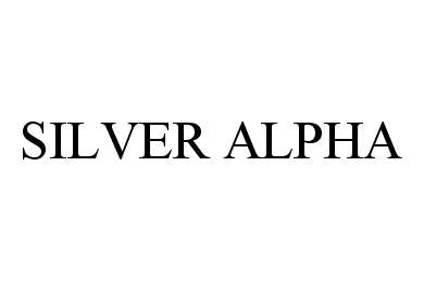 Trademark Logo SILVER ALPHA