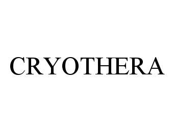 Trademark Logo CRYOTHERA