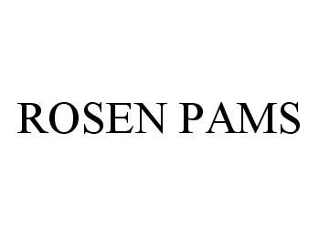 Trademark Logo ROSEN PAMS