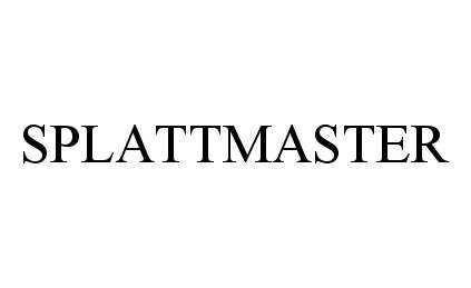 Trademark Logo SPLATTMASTER