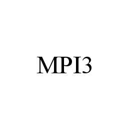 Trademark Logo MPI3