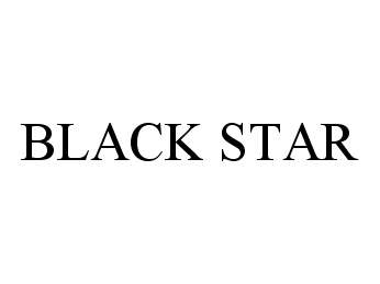 Trademark Logo BLACK STAR